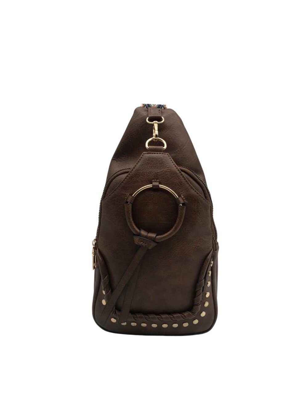 Sam & Hadley Studded Ring Sling Bag